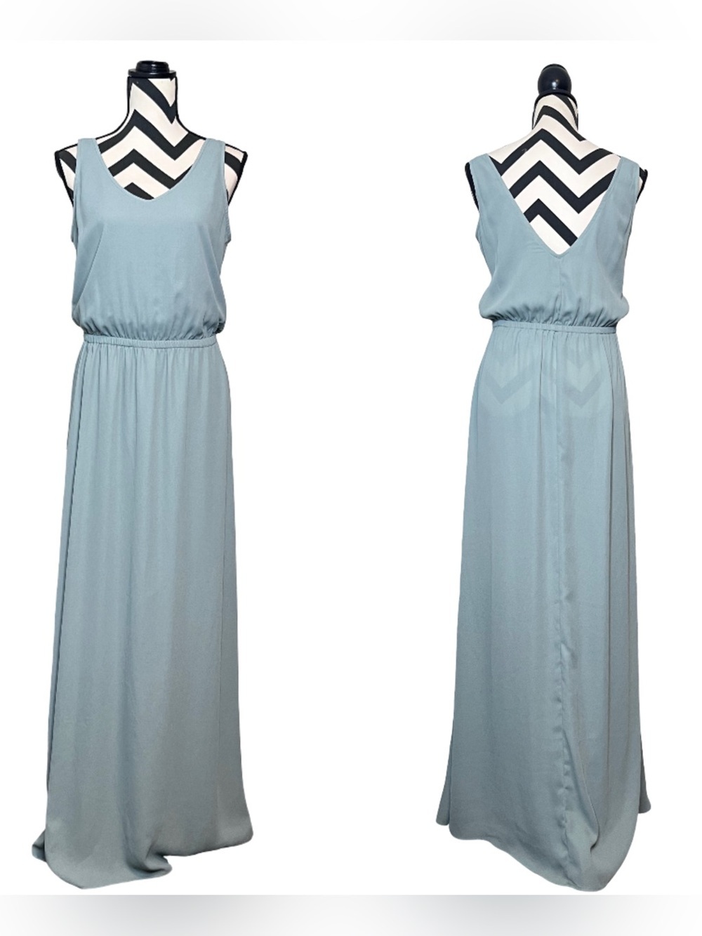 Show Me Your MuMu Chiffon Kendal Bridesmaid Maxi Dress Sz M